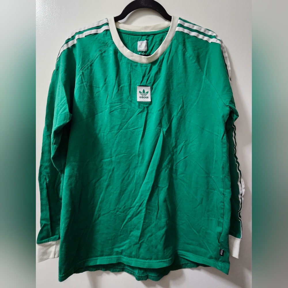 Adidas Green Long Sleeve Shirt